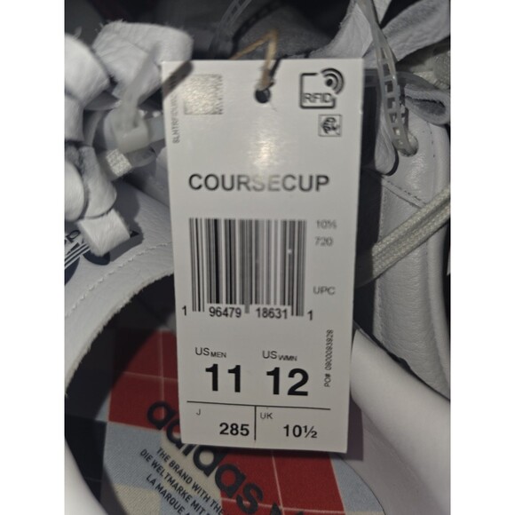 adidas Originals Coursecup Spikeless Golf shoes IH2266 White Night Men Size 11